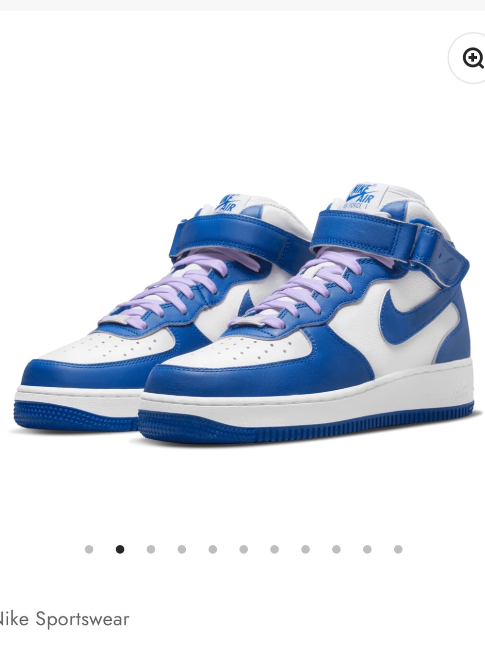 Nike Air Force 1 Mid Military Blue Doll Women's High Top Sneakers 7.5